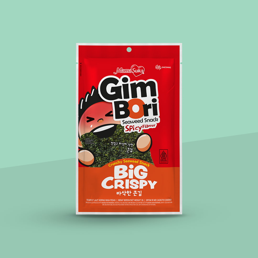 Gim Bori BIG CRISPY Rasa Pedas